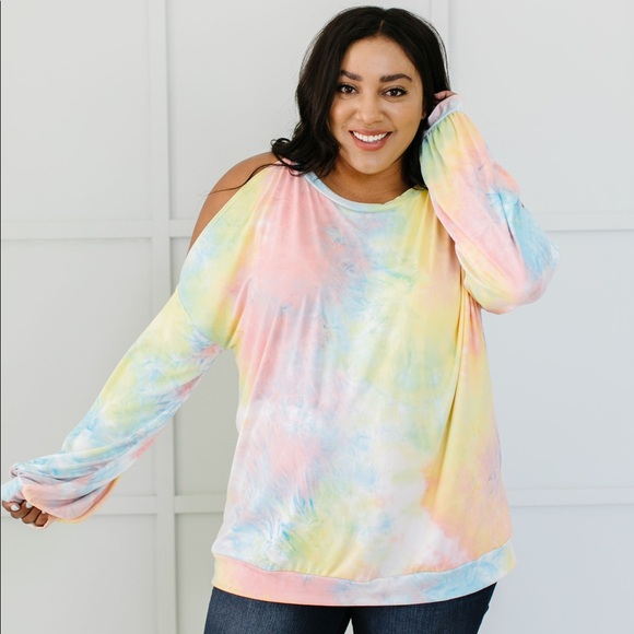 Make a Splash Top in Aqua + Coral - Picture 6 of 8